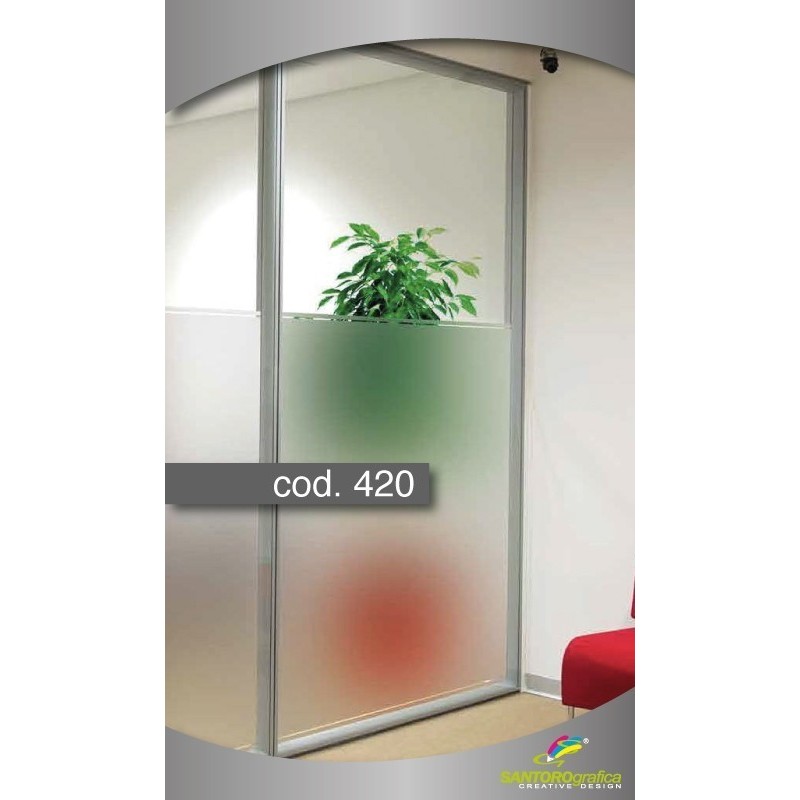 adesivo vetro privacy 420 - pellicola decorativa lunghezza 1m