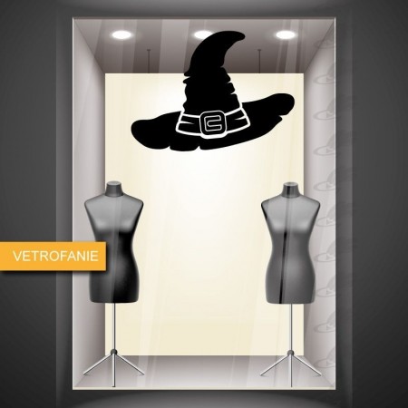 vetrofania halloween - cappello strega vetrofania halloween - cappello strega
